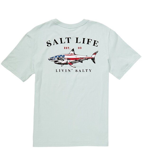 ソルトライフ メンズ トップス シャツ Salt Life Jaws Of Steel Americana Short Sleeve TShirt Fresh Mint ミント
