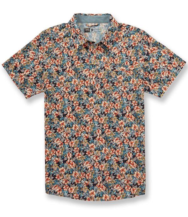 ダコタグリズリー メンズ トップス シャツ フラワー柄 プリント フラワー Dakota Grizzly Shep Floral Print Short Sleeve Woven Shirt Wild