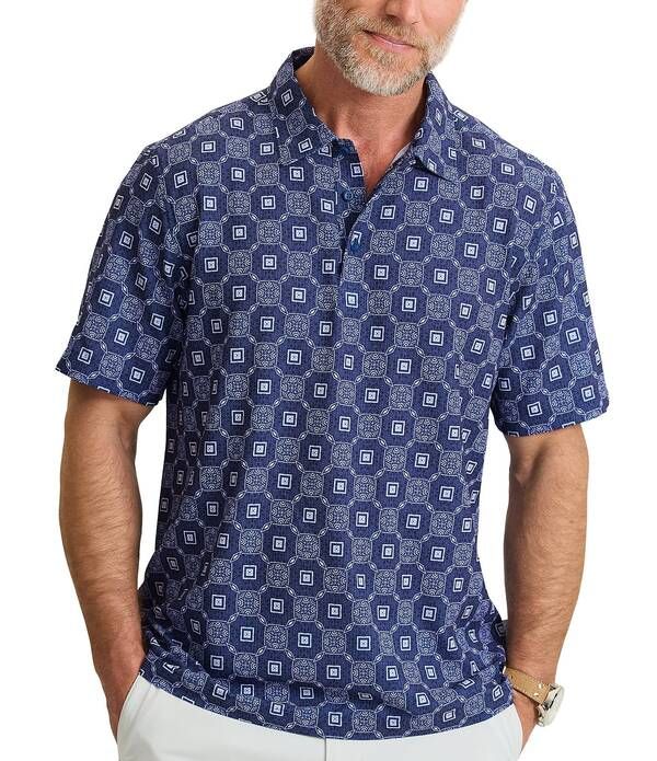 トッミーバハマ メンズ トップス シャツ トール Tommy Bahama Big Tall Bahama Coast Barcelo Tileshort Sleeve Polo Shirt Ecli 27,820円