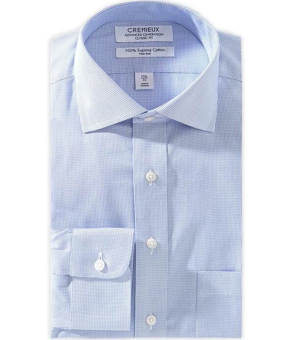 ダニエル クレミュ メンズ トップス シャツ Cremieux Classic Fit Non Iron Spread Collar Checkedresshirt Blue ブルー