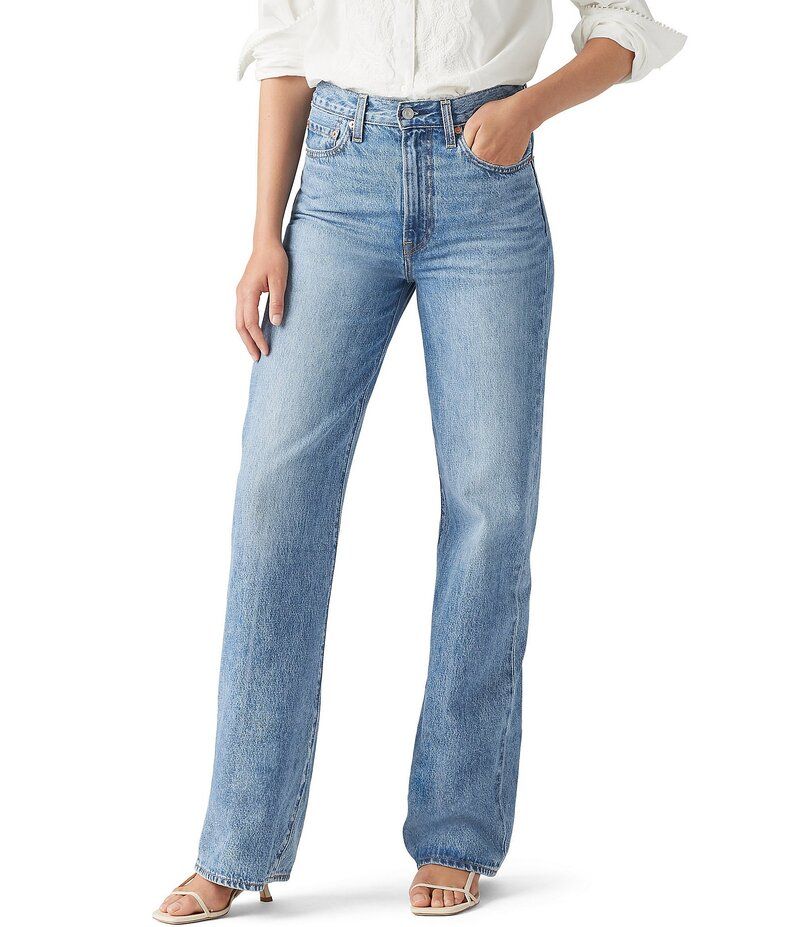 リーバイス レディース ボトムス デニムパンツ スリムフィット ワイドレッグ ジーンズ LevisR Ribcage Super High Rise Slim Fit Wide Leg Jeans N