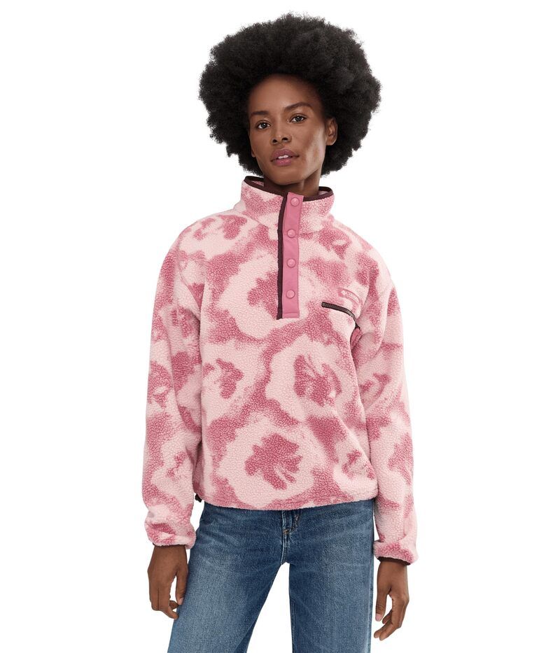 コロンビア レディース アウター パーカー・スウェット プリント クロップド Columbia Helvetia II Printed Cropped 12 Snap RosetteSprayflow