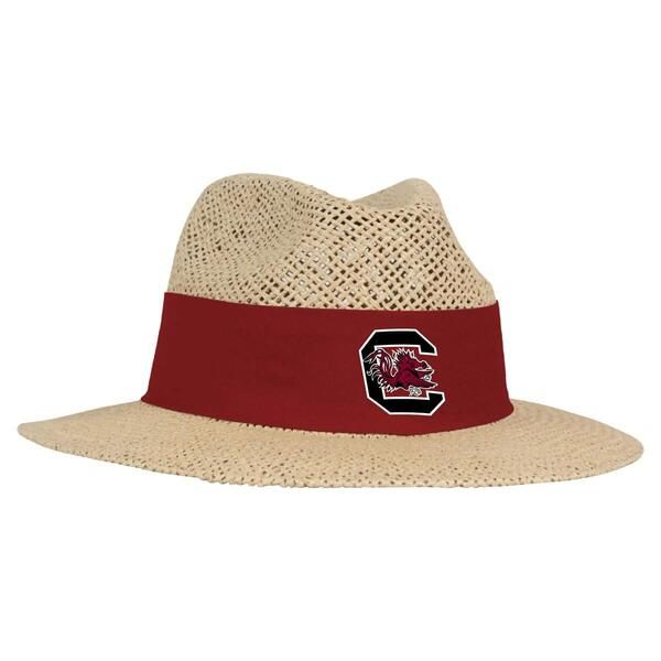 アヘッド メンズ アクセサリー 帽子 Mens Ahead Tan South Carolina Gamecocks Wellington Gambler Straw Hatan タン