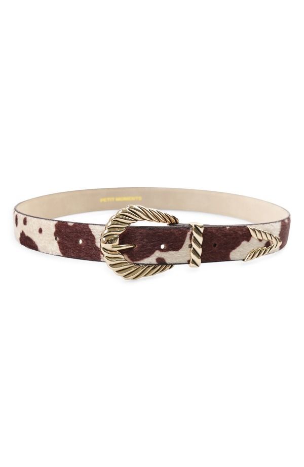 プティ モーメンツ レディース アクセサリー ベルト Petit Moments Modern Rodeo Faux Calf Hair Belt Cow Gold ゴールド