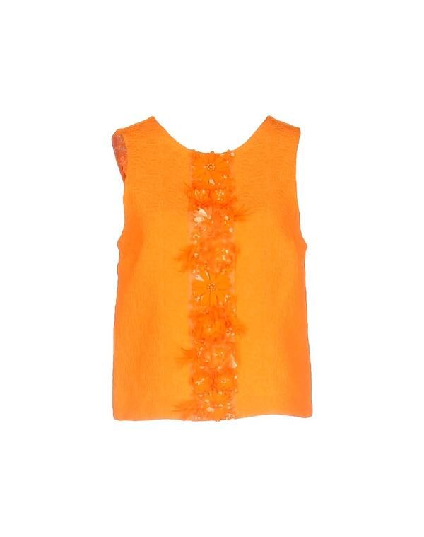 エムエスジイエム レディース トップス シャツ MSGM Orange オレンジ