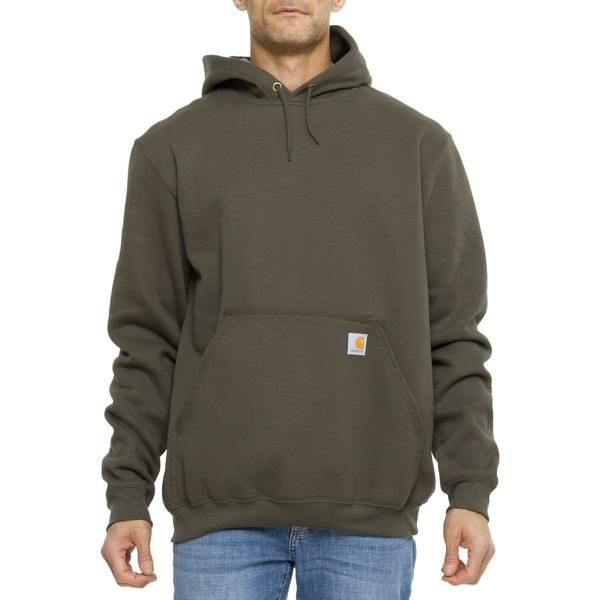 カーハート メンズ トップス シャツ フリース パーカー Carhartt K121 Loose Fit Midweight Fleece Hoodie Factory Seconds Moss