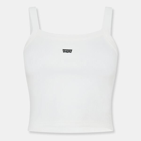 リーバイス レディース トップス シャツ リブ ベスト Levis Womens Ribbed Tank Vest White ホワイト
