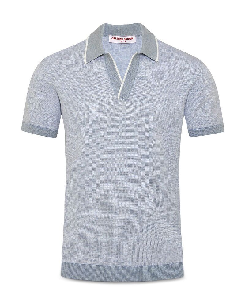 オールバー ブラウン メンズ トップス ポロシャツ コントラスト Orlebar Brown Horton Contrastipping Polo Surfside Blue White Sand ホ 85,140円