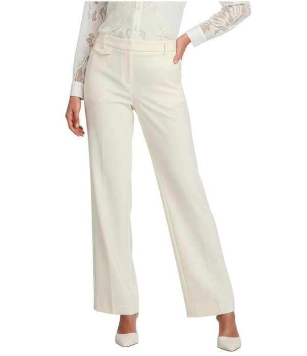 アンクライン レディース ボトムス カジュアルパンツ ワイドレッグ Anne Klein Stretch Pullon Wide Leg With Pocket Flapants Whisper Ye