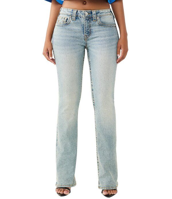 トゥルーレリジョン レディース ボトムス デニムパンツ ブーツカット ブーツ ジーンズ True Religion Crystal Becca MidRise Bootcut Denim Jeans
