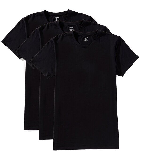 ムラノ メンズ トップス Tシャツ クルーネック Murano Crew Neck Undershirt 3Pack Black ブラック