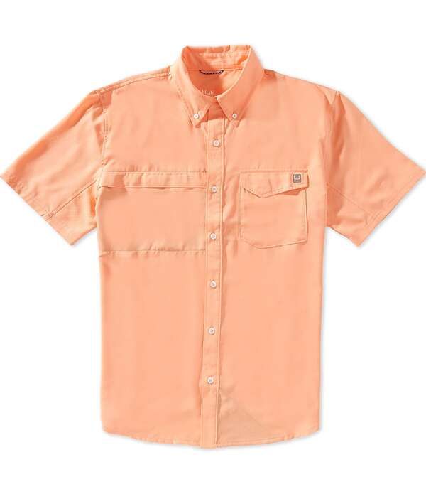 フック メンズ トップス シャツ Huk Tide Point Short Sleeve Shirt Coral Reef コーラル