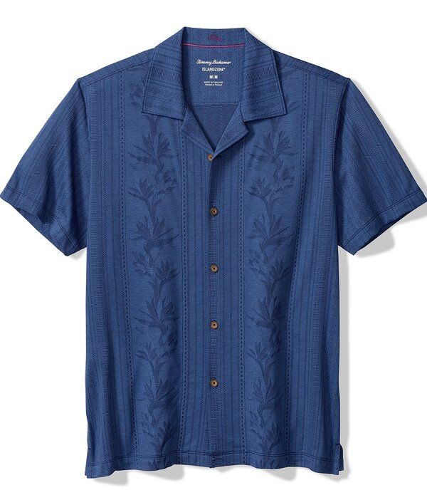 トッミーバハマ メンズ トップス シャツ トール Tommy Bahama Big Tall Palm Fresco Beach Short Sleeve Woven Camp Shirt Carbo