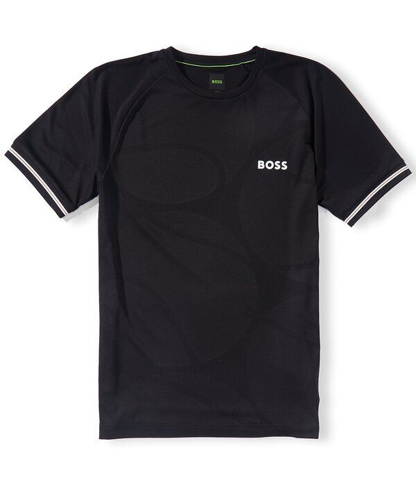 ヒューゴボス メンズ トップス シャツ スリムフィット Hugo Boss Slim FitS Toc Short Sleeve TShirt Black ブラック