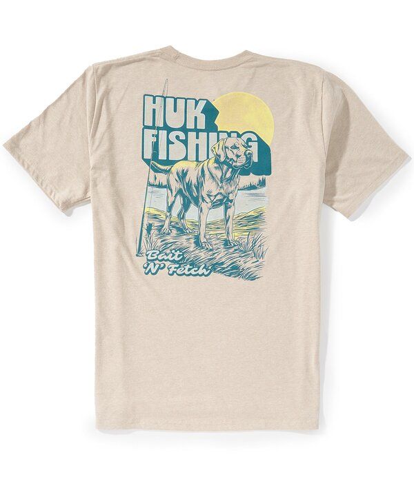 フック メンズ トップス シャツ Huk Bait N Fetch Short Sleeve TShirt Riverock Heather ヘザー