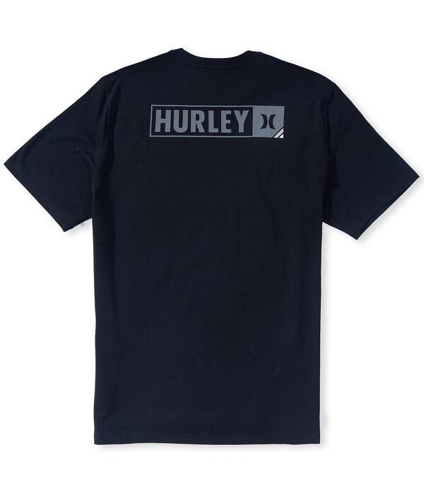 ハーレー メンズ トップス シャツ ロゴ Hurley Corner Logo Short Sleeve TShirt Black ブラック