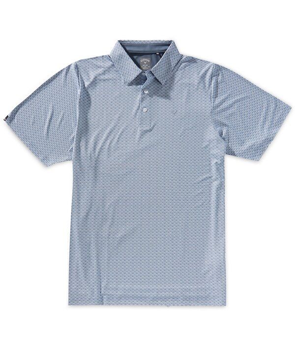 キャラウェイ メンズ トップス シャツ プリントール Callaway Big Tallover Chevron Print Short Sleeve Polo Shirt Flint Stone ス