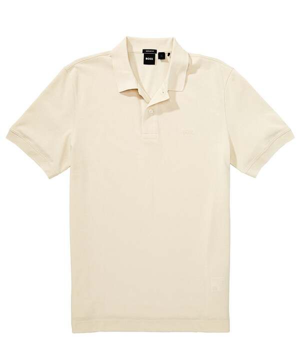 ヒューゴボス メンズ トップス シャツ Hugo Boss Pallashort Sleeve Polo Shirt Open White ホワイト