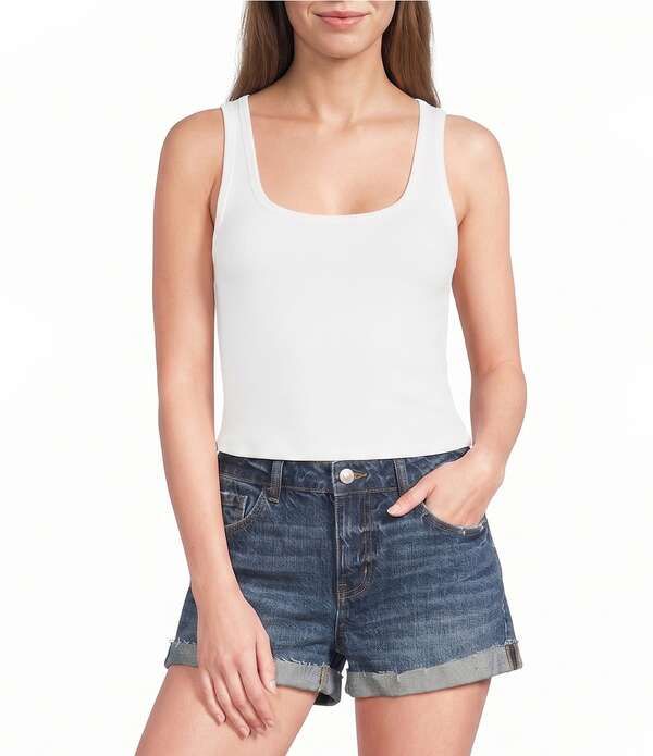 カッパーキー レディース トップス シャツ Copper Key Danielle Americana Solid Scoop Neck Tank White ホワイト 9,734円