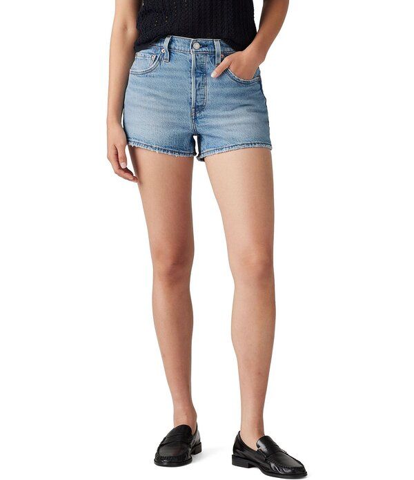 リーバイス レディース ボトムス ハーフパンツ・ショーツ ショートパンツ デニム LevisR 501R Original HighRise Destructed Frayed Hem Denim S