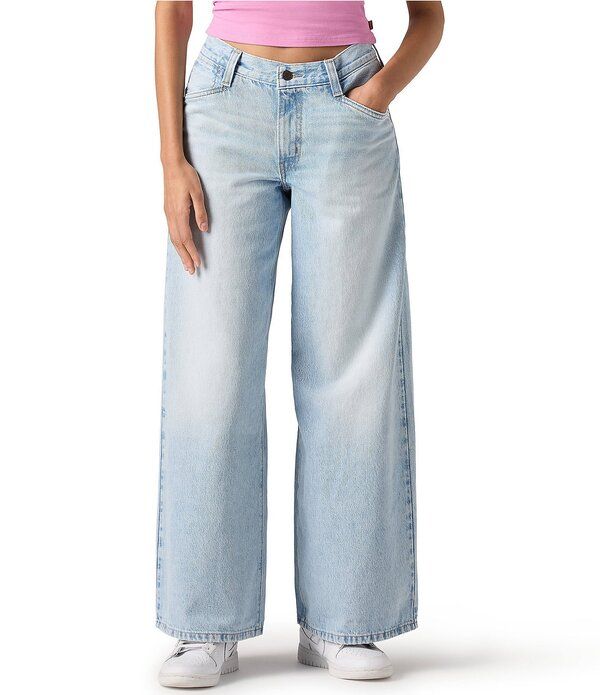リーバイス レディース ボトムス デニムパンツ ワイドレッグ ジーンズ LevisR 94 Baggy Wide Leg Jeans Abraided Art