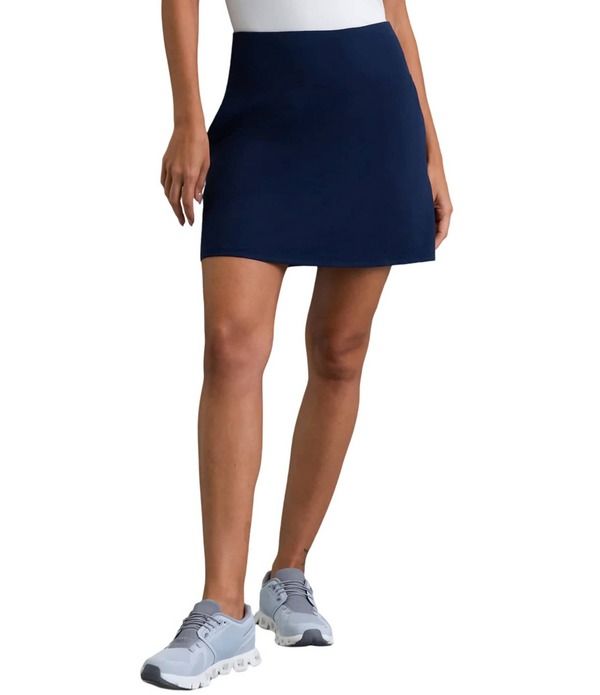 アイビークール レディース ボトムスカート A ライン IBKUL Solid ALine 175 Skort Classic Navy ネイビー