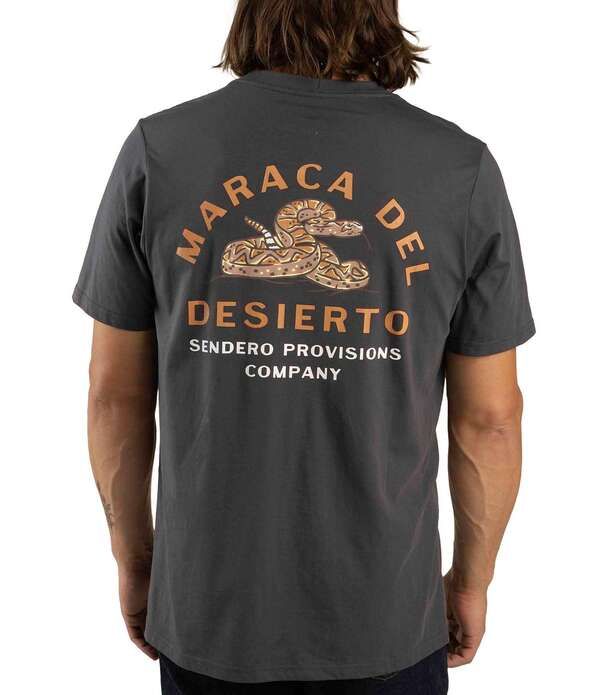 センデロプロビジョンズ メンズ トップス シャツ Sendero Provisions Co Rattlesnake Short Sleeve TShirt Charcoal チャコール