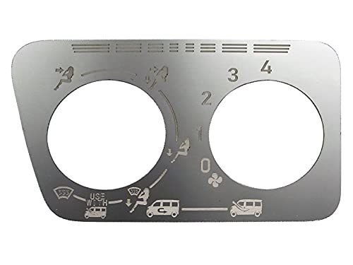 BRIGHTZ ミライース LA350S LA360S 超鏡面ステンレスメッキエアコンスイッチパネル 【 INT?ETC?463 】 LA300 LA310 LA A300 A310 300 310 ミラ イースts