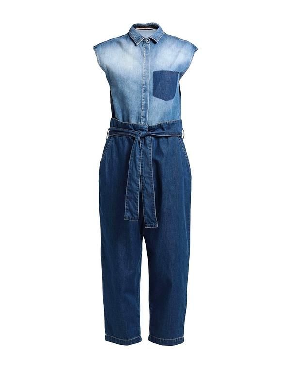 マニラグレース レディース トップス ジャンプスーツ サロペット MANILA GRACE Blue ブルー