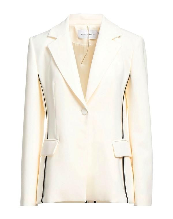 シモーナ コルセリーニ レディース アウター ジャケット・ブルゾン テーラードジャケット SIMONA CORSELLIN Ivory アイボリー