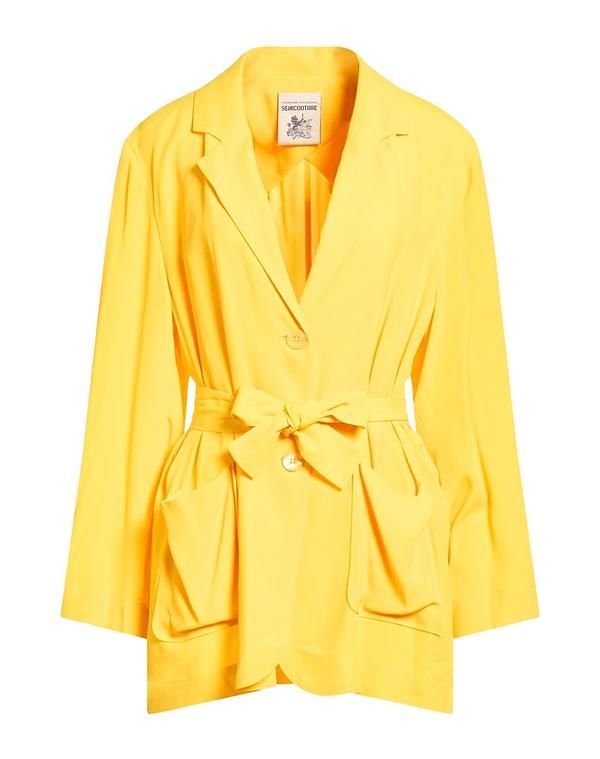セミクチュール レディース アウター ジャケット・ブルゾン テーラードジャケット SEMICOUTURE Yellow イエロー