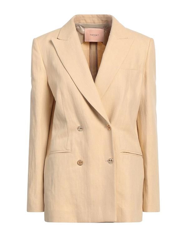 ツインセット レディース アウター ジャケット・ブルゾン テーラードジャケット TWINSET Beige ベージュ