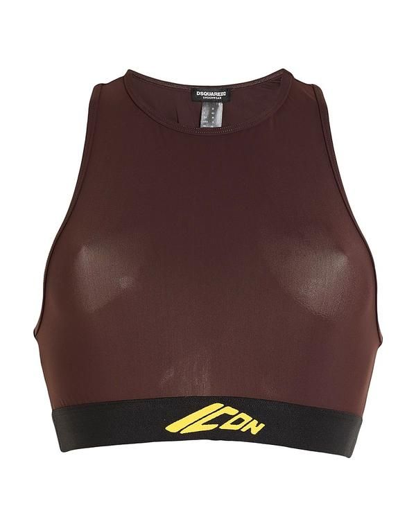 ディースクエアード レディース トップス シャツ スポーツブラ DSQUARED2 Dark Brown ブラウン