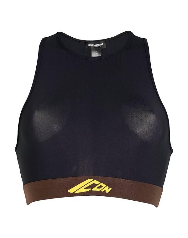 ディースクエアード レディース トップス シャツ スポーツブラ DSQUARED2 Black ブラック