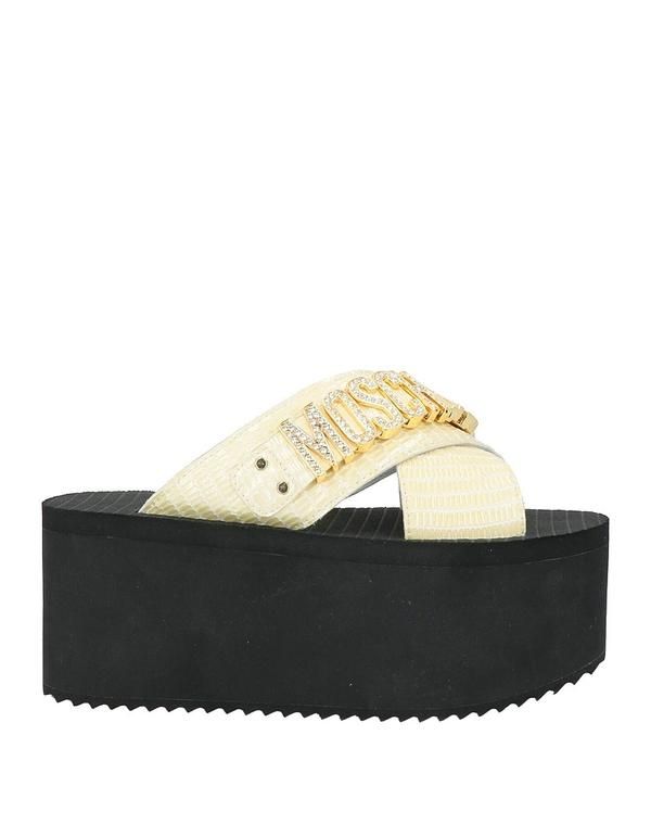 モスキーノ レディース シューズ サンダル MOSCHINO Pastel Yellow