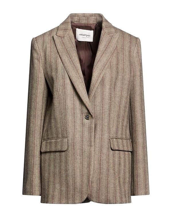 オットダム レディース アウター ジャケット・ブルゾン テーラードジャケット OTTODAME Taupe トープ