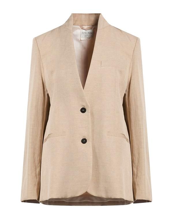 フォルテフォルテ レディース アウター ジャケット・ブルゾン テーラードジャケット FORTE_FORTE Beige ベージュ