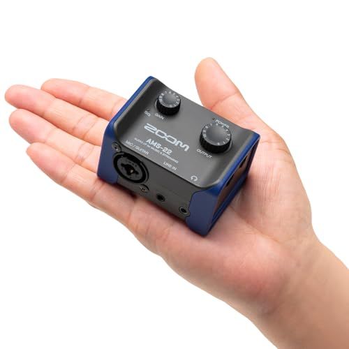 ZOOM ズーム AMS-22 超小型オーディオインターフェース 配信 録音 スマホ接続対応 ループバック搭載 手のひらサイズ 2入力 2出力 USB Type-C 3年保証ma fe025a93