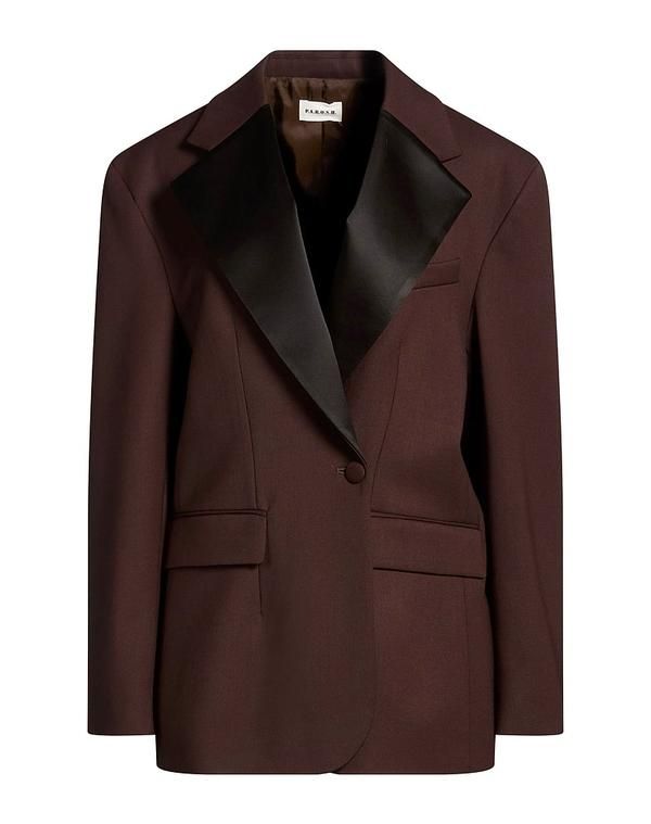パロッシュ レディース アウター ジャケット・ブルゾン テーラードジャケット PAROSH Chocolate Brown ブラウン