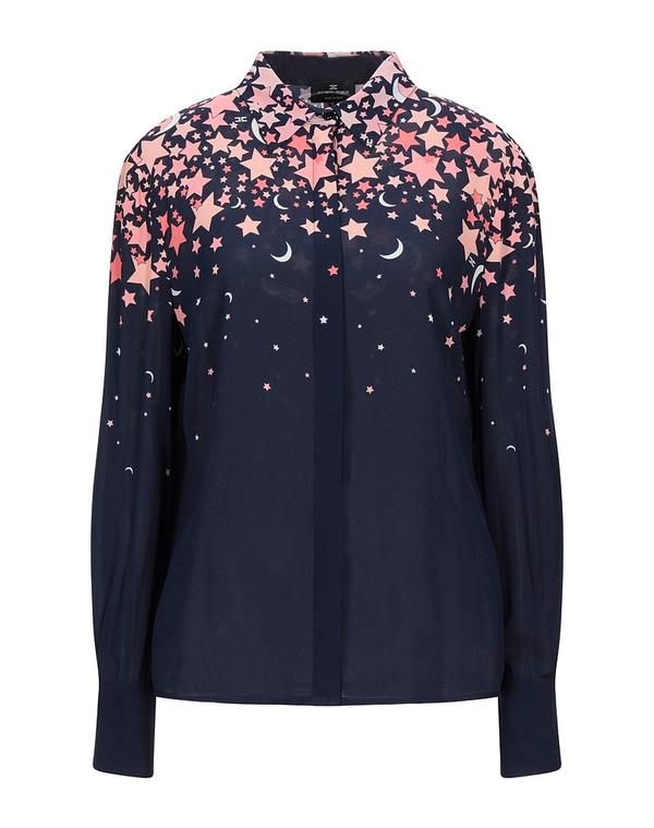 エリザベッタフランキ レディース トップス シャツ ELISABETTA FRANCHI Midnight Blue ブルー
