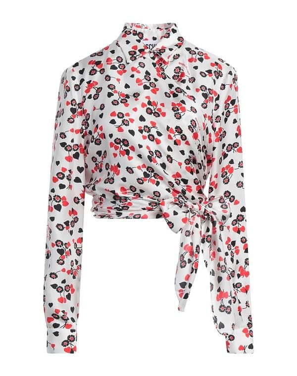 モスキーノ レディース トップス シャツ MOSCHINO White ホワイト