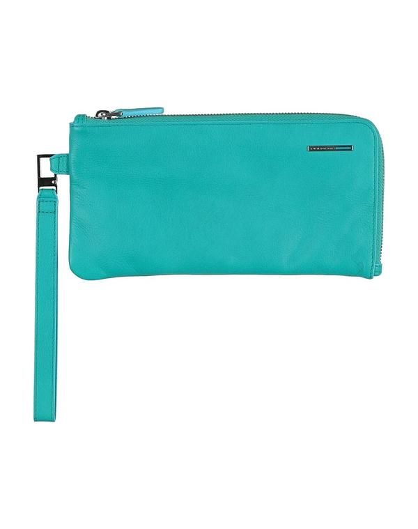 ピクアドロ レディース アクセサリー 財布 PIQUADRO Turquoise Blue ブルー
