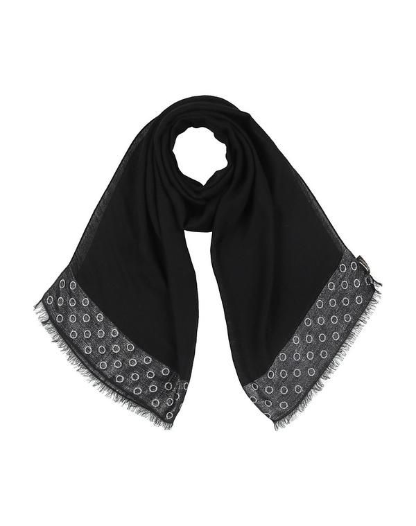 ボルサリーノ レディース アクセサリー マフラー・ストール・スカーフ マフラースカーフ BORSALINO Black ブラック