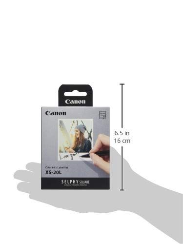 キヤノン Canon SELPHY SQUARE QX10/QX20用カラーインク/ラベルセット