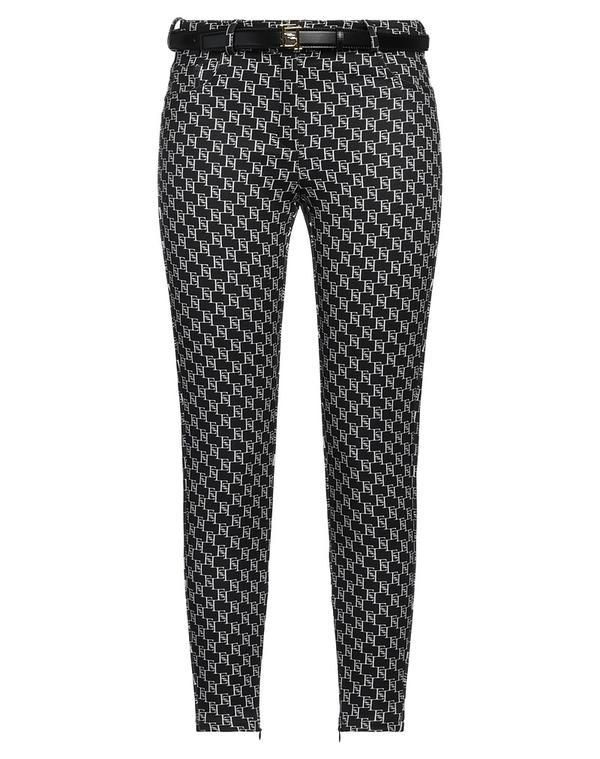 エリザベッタフランキ レディース ボトムス カジュアルパンツ ELISABETTA FRANCHI Black ブラック