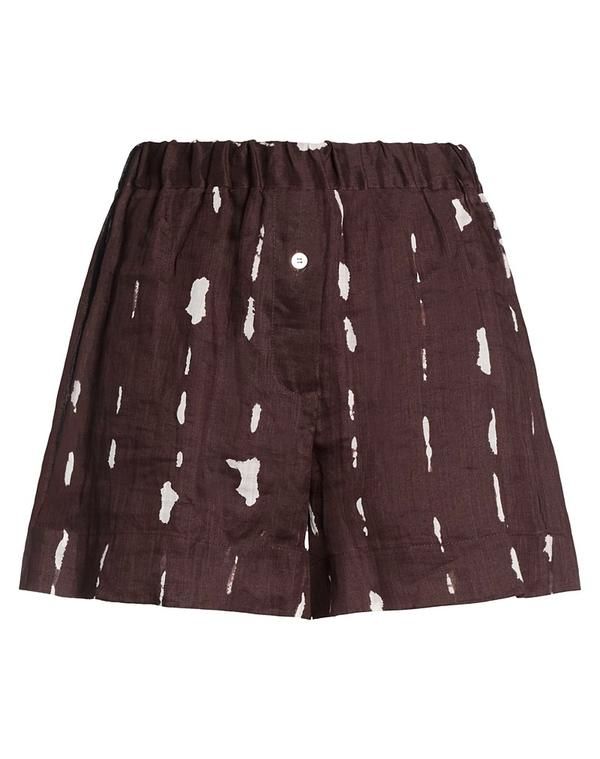 オットダム レディース ボトムス ハーフパンツ・ショーツ ショートパンツバミューダパンツ OTTODAME Dark Brown ブラウン