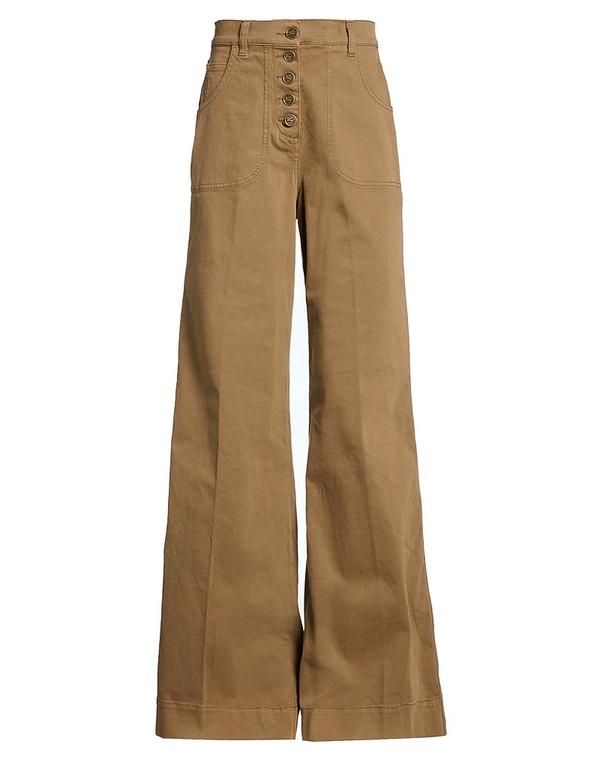 エトロ レディース ボトムス カジュアルパンツ ワイドパンツ ETRO Khaki カーキ