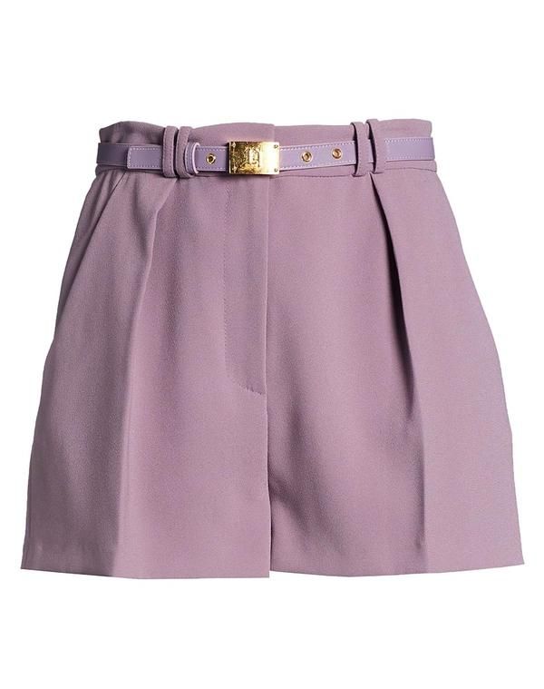 エリザベッタフランキ レディース ボトムス ハーフパンツ・ショーツ ショートパンツバミューダパンツ ELISABETTA FRANCHI Purple パープル