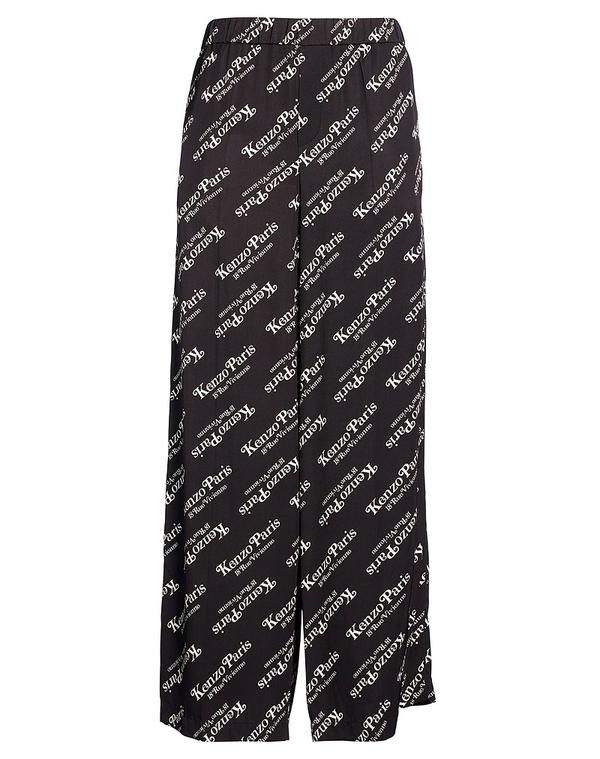 ケンゾー レディース ボトムス カジュアルパンツ ワイドパンツ KENZO Black ブラック