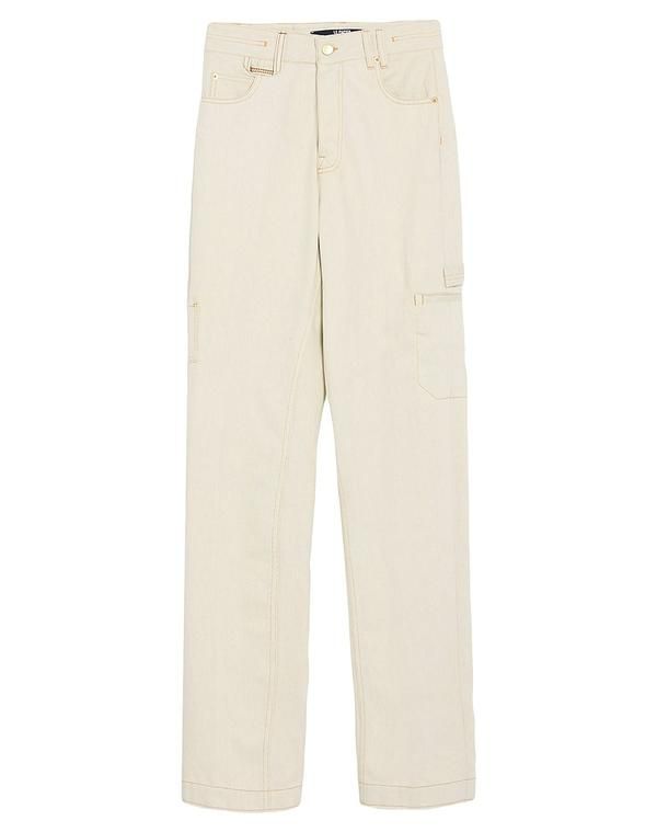 ジャクエムス レディース ボトムス デニムパンツ ジーンズ JACQUEMUS Off White オフホワイト